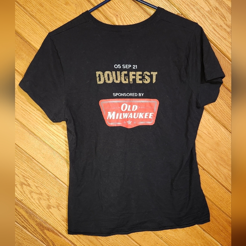 Hanes Nano T Dougfest 2021 Black Graphic Women's Medium Tshirt - Picture 6 of 8